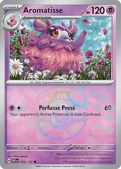 Aromatisse — Prismatic Evolutions - Master Ball Reverse Holo