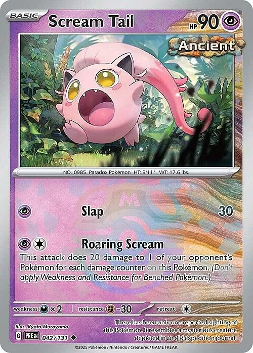 Scream Tail — Prismatic Evolutions - Master Ball Reverse Holo