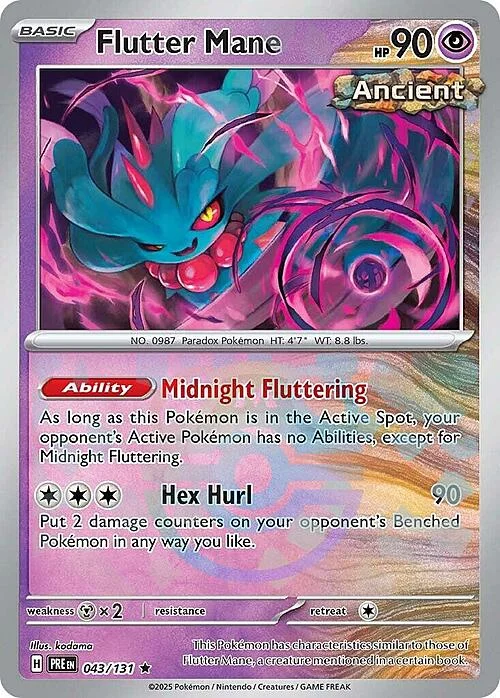 Flutter Mane — Prismatic Evolutions - Master Ball Reverse Holo