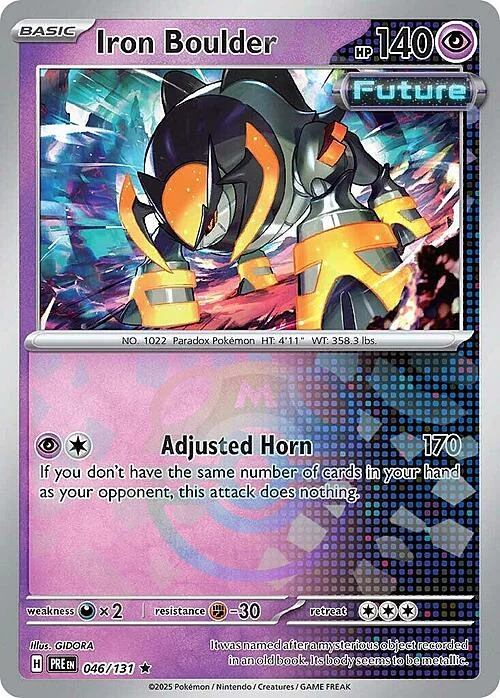 Iron Boulder — Prismatic Evolutions - Master Ball Reverse Holo