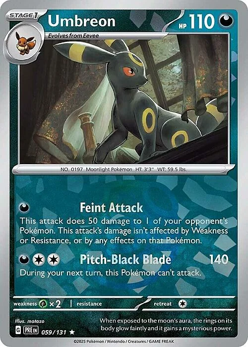 Umbreon — Prismatic Evolutions - Master Ball Reverse Holo
