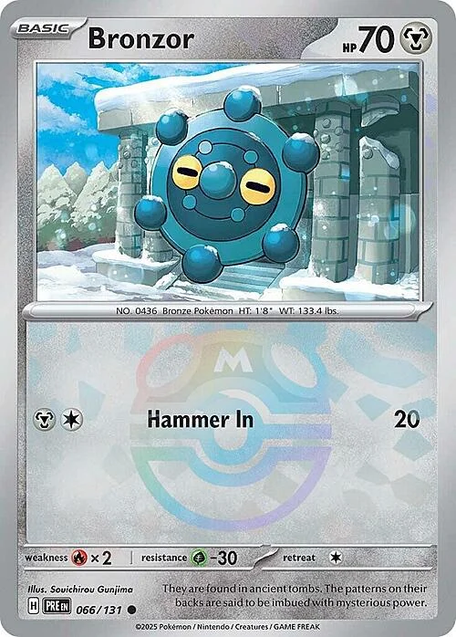 Bronzor — Prismatic Evolutions - Master Ball Reverse Holo