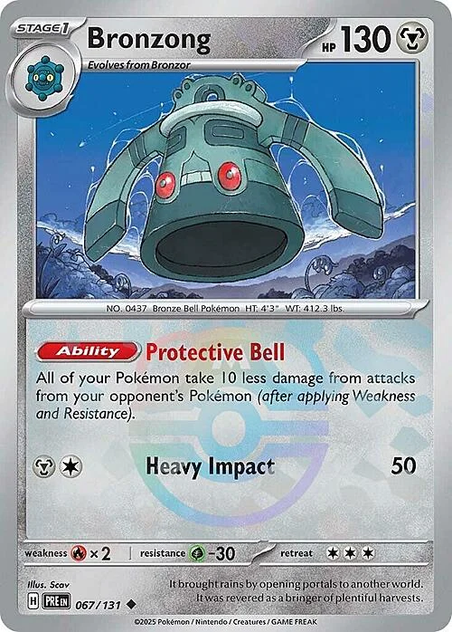 Bronzong — Prismatic Evolutions - Master Ball Reverse Holo