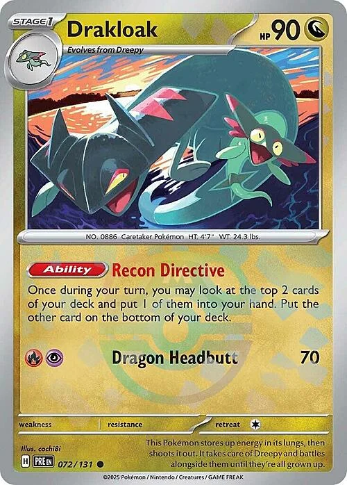 Drakloak — Prismatic Evolutions - Master Ball Reverse Holo