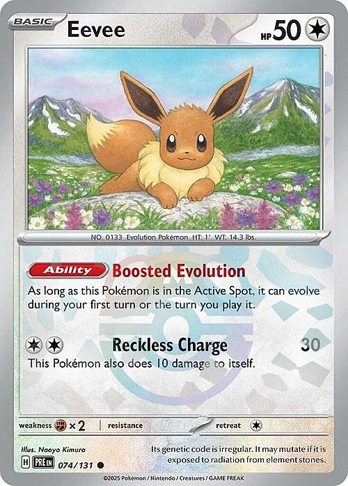 Eevee — Prismatic Evolutions - Master Ball Reverse Holo