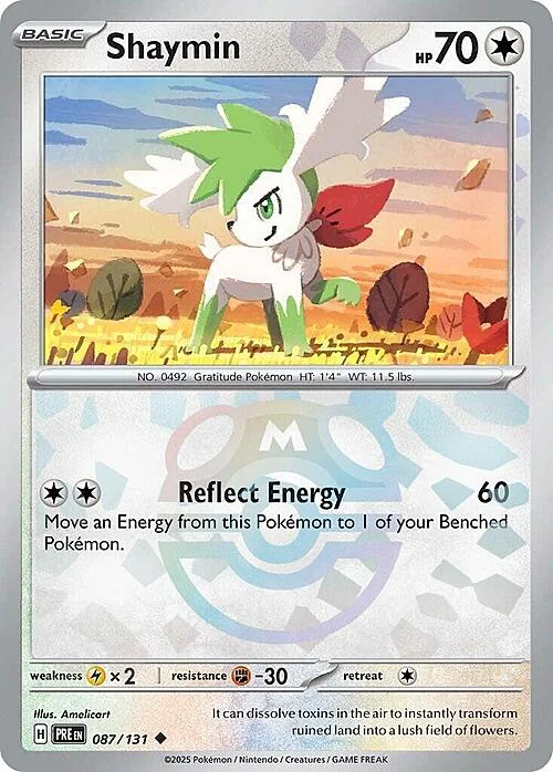 Shaymin — Prismatic Evolutions - Master Ball Reverse Holo