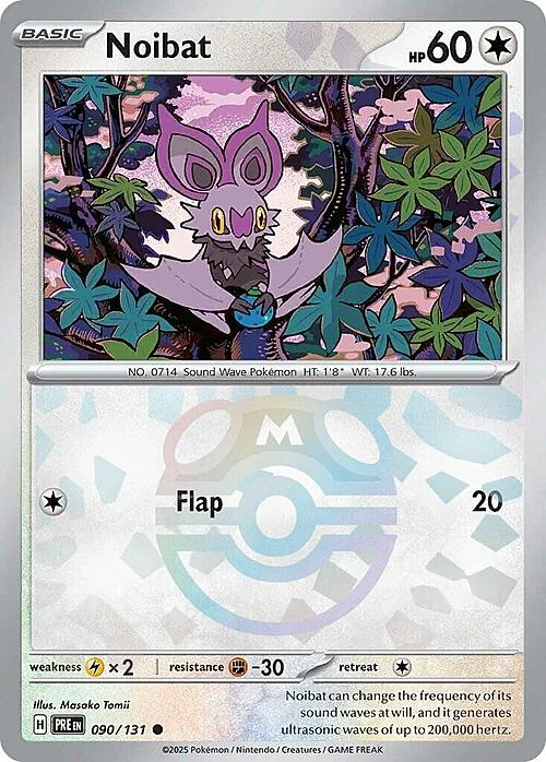 Noibat — Prismatic Evolutions - Master Ball Reverse Holo