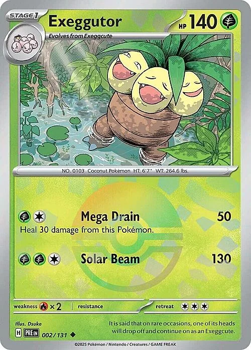 Exeggutor — Prismatic Evolutions - Poké Ball Reverse Holo