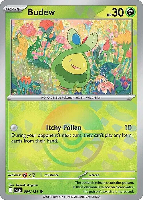 Budew — Prismatic Evolutions - Poké Ball Reverse Holo