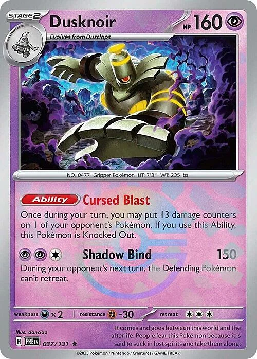 Dusknoir — Prismatic Evolutions - Poké Ball Reverse Holo