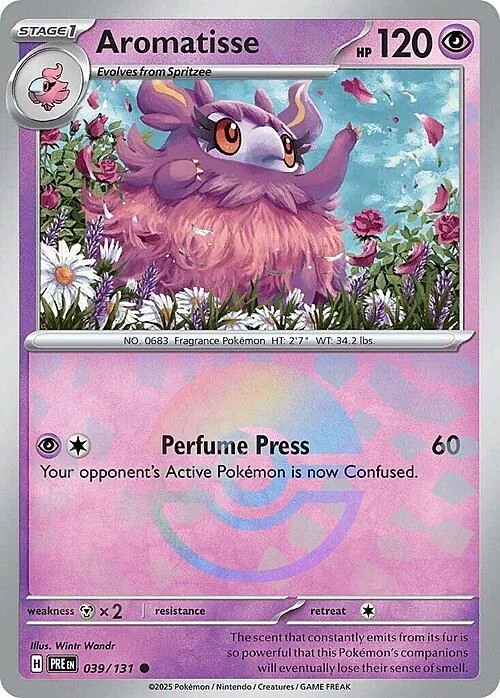 Aromatisse — Prismatic Evolutions - Poké Ball Reverse Holo