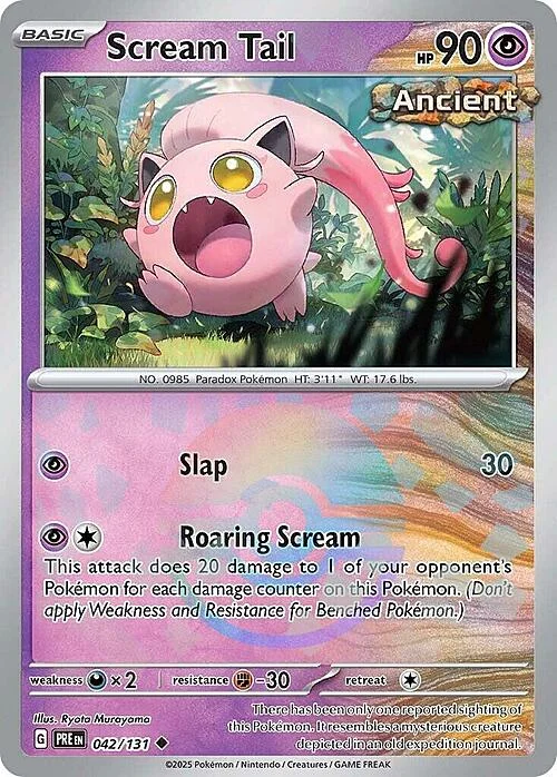 Scream Tail — Prismatic Evolutions - Poké Ball Reverse Holo