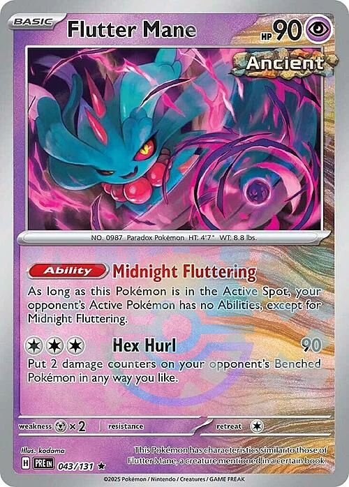 Flutter Mane — Prismatic Evolutions - Poké Ball Reverse Holo