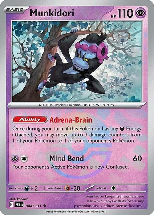 Munkidori — Prismatic Evolutions - Poké Ball Reverse Holo
