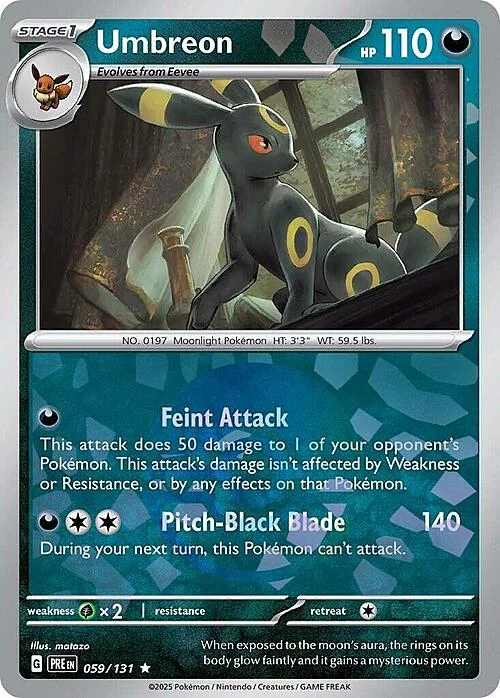 Umbreon — Prismatic Evolutions - Poké Ball Reverse Holo