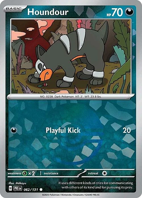 Houndour — Prismatic Evolutions - Poké Ball Reverse Holo
