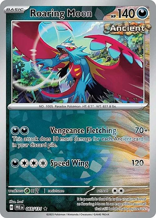 Roaring Moon — Prismatic Evolutions - Poké Ball Reverse Holo