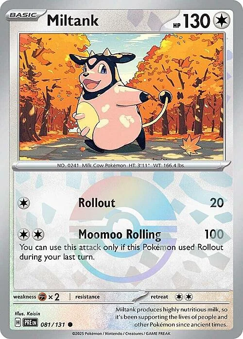 Miltank — Prismatic Evolutions - Poké Ball Reverse Holo