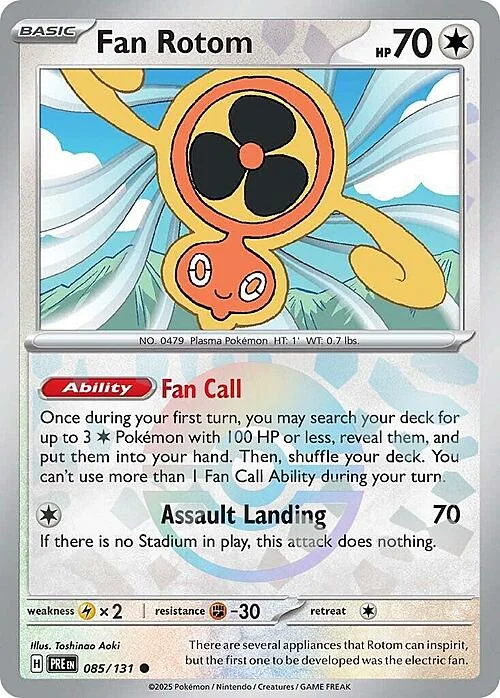 Fan Rotom — Prismatic Evolutions - Poké Ball Reverse Holo