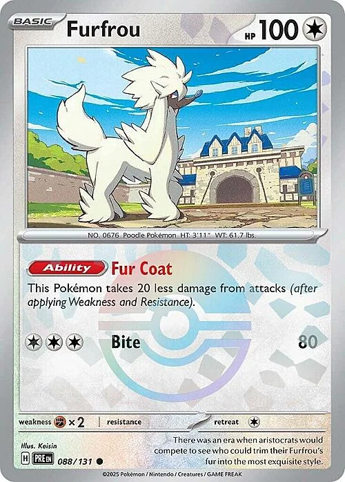 Furfrou — Prismatic Evolutions - Poké Ball Reverse Holo
