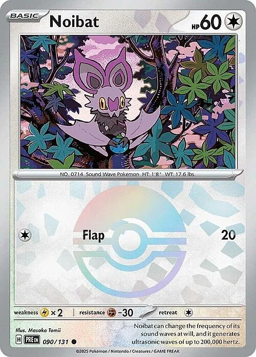 Noibat — Prismatic Evolutions - Poké Ball Reverse Holo