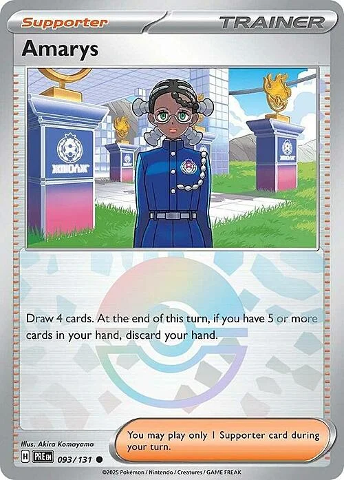 Amarys — Prismatic Evolutions - Poké Ball Reverse Holo