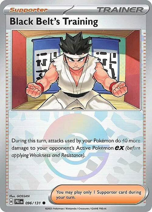 Black Belt's Training — Prismatic Evolutions - Poké Ball Reverse Holo