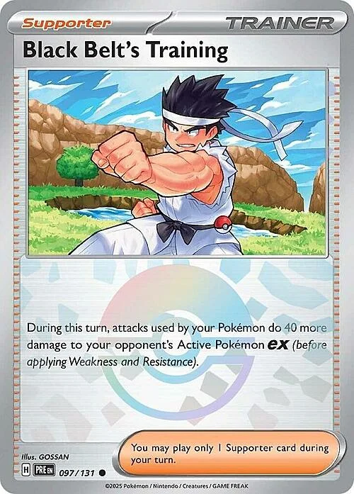 Black Belt's Training — Prismatic Evolutions - Poké Ball Reverse Holo