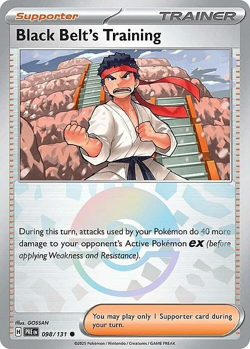 Black Belt's Training — Prismatic Evolutions - Poké Ball Reverse Holo