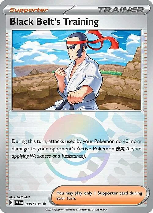 Black Belt's Training — Prismatic Evolutions - Poké Ball Reverse Holo