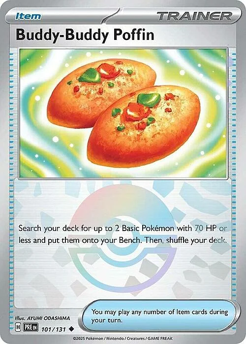 Buddy-Buddy Poffin — Prismatic Evolutions - Poké Ball Reverse Holo