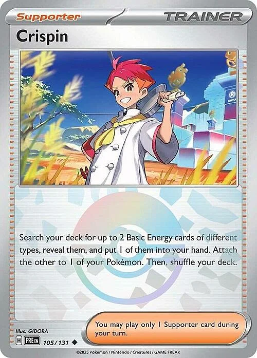 Crispin — Prismatic Evolutions - Poké Ball Reverse Holo