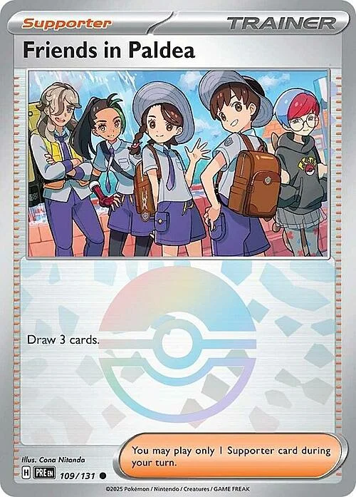 Friends in Paldea — Prismatic Evolutions - Poké Ball Reverse Holo