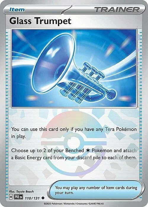 Glass Trumpet — Prismatic Evolutions - Poké Ball Reverse Holo