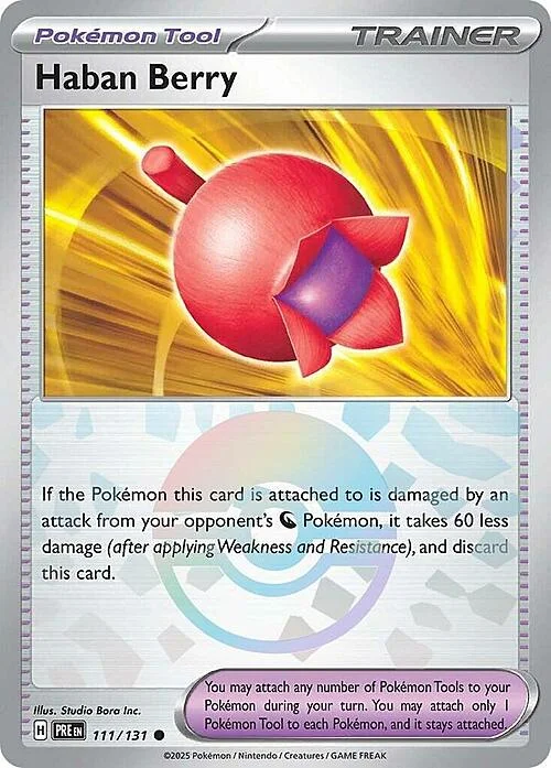 Haban Berry — Prismatic Evolutions - Poké Ball Reverse Holo