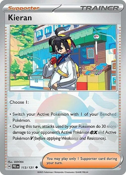 Kieran — Prismatic Evolutions - Poké Ball Reverse Holo