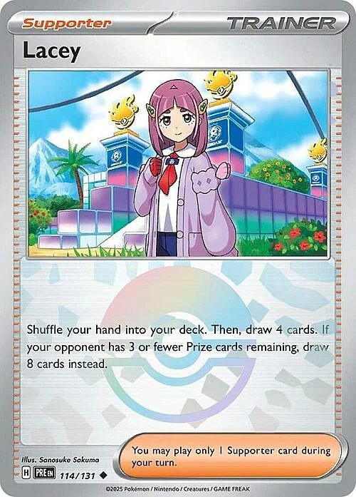 Lacey — Prismatic Evolutions - Poké Ball Reverse Holo