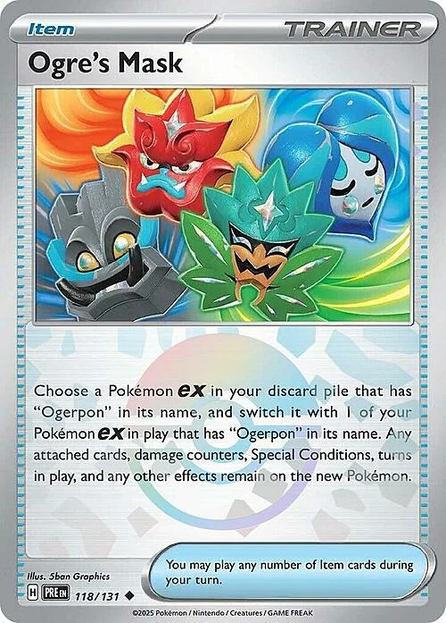 Ogre's Mask — Prismatic Evolutions - Poké Ball Reverse Holo