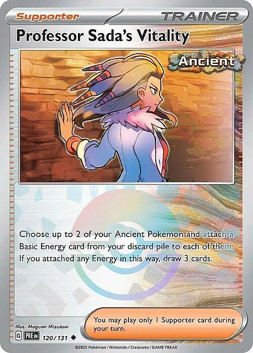 Professor Sada's Vitality — Prismatic Evolutions - Poké Ball Reverse Holo