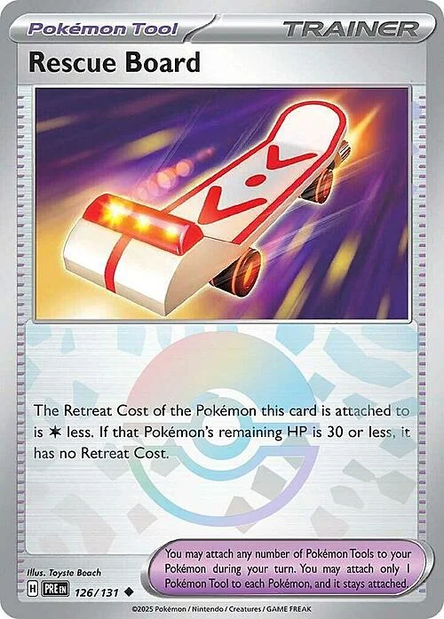 Rescue Board — Prismatic Evolutions - Poké Ball Reverse Holo