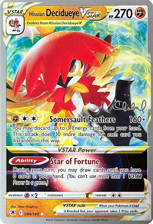 Hisuian Decidueye VSTAR — World Championship Decks 2022