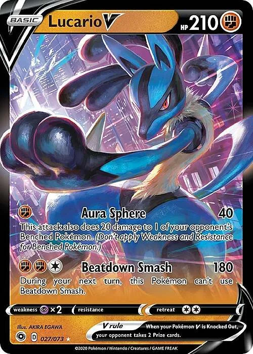 Lucario V — Theme Deck & Blisters Exclusives