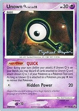 Unown [Q] LV.15 — World Championship Decks 2010