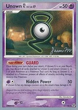 Unown [G] LV.17 — World Championship Decks 2009