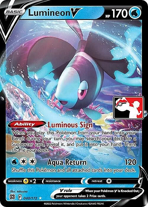 Lumineon V — Play! Pokémon Prize Pack Series