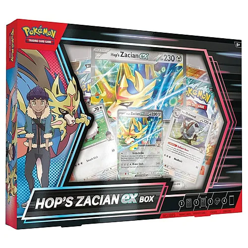 Hop's Zacian ex Box — Scarlet & Violet Products