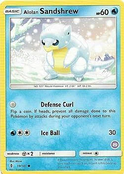 Alolan Sandshrew — SM Trainer Kit: Alolan Sandslash & Alolan Ninetales