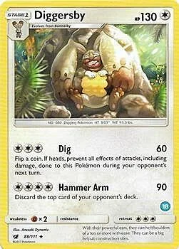 Diggersby — SM Trainer Kit: Alolan Sandslash & Alolan Ninetales