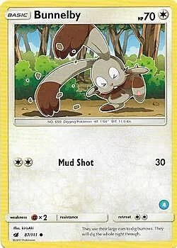 Bunnelby — SM Trainer Kit: Alolan Sandslash & Alolan Ninetales