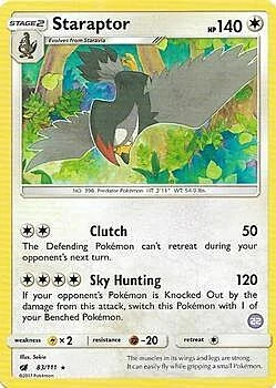 Staraptor — SM Trainer Kit: Alolan Sandslash & Alolan Ninetales